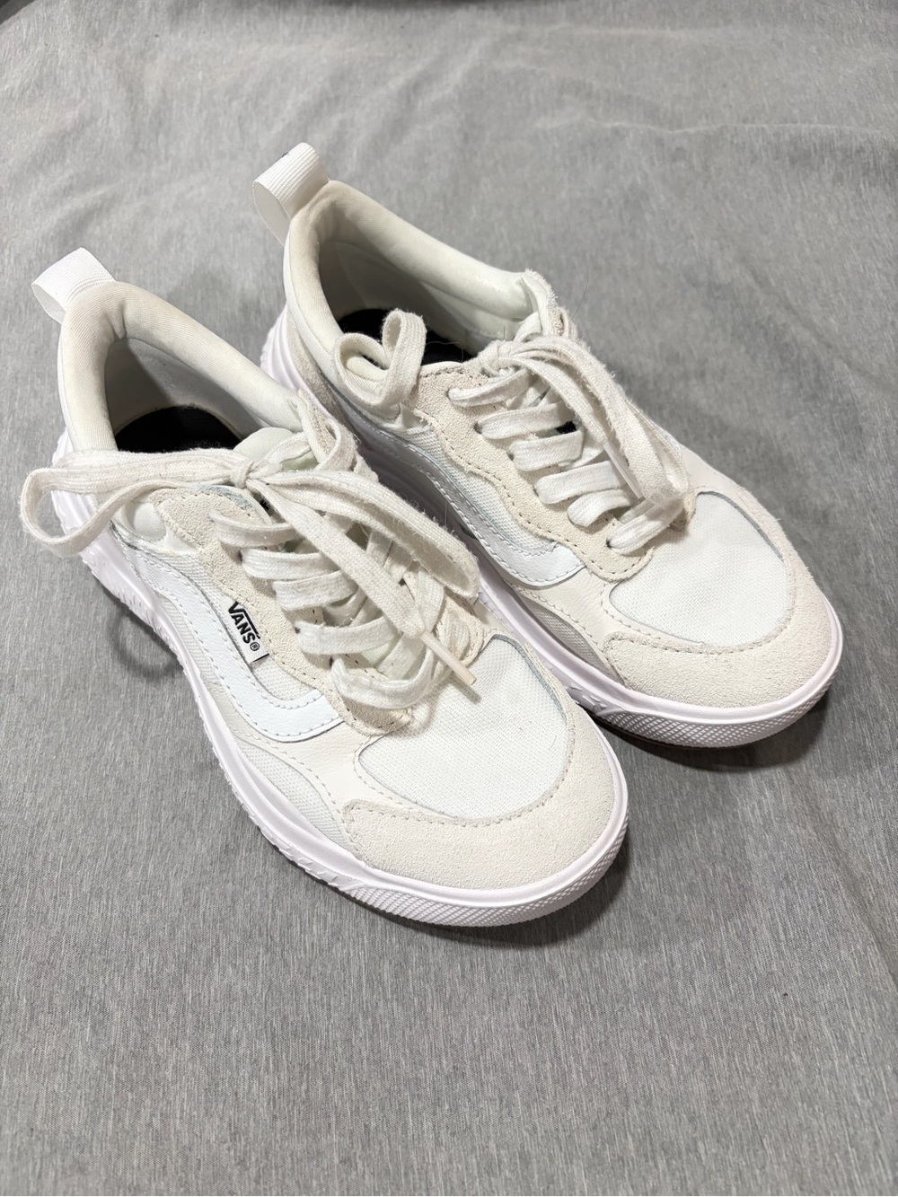 Vans White Platform Dad Sneakers